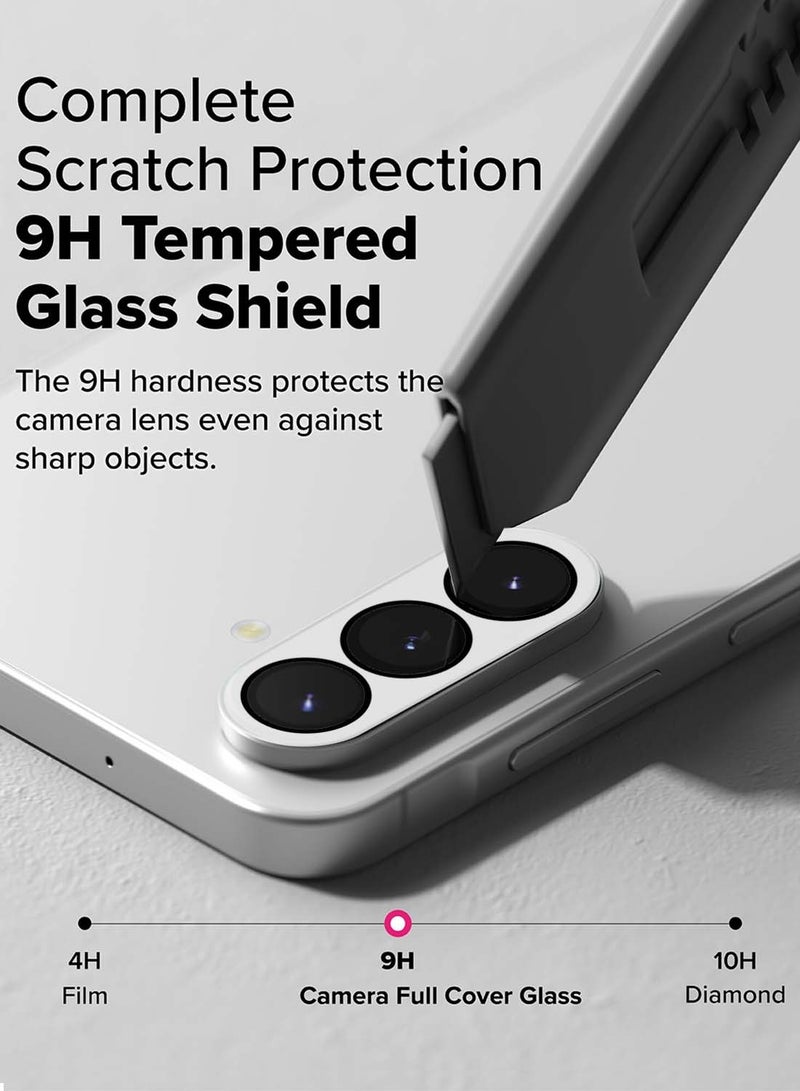 دبليو تيك سامسونج جالاكسي A26 5G / سامسونج جالاكسي A36 5G / سامسونج جالاكسي A56 5G 2025 عدسة كاميرا فاخرة واقي زجاجي - فضي - Image 2