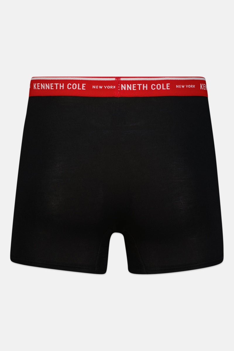 Kenneth Cole Men 2 Pack Brand Logo Trunks, Multicolor - Image 3