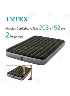 INTEX Dura Beam Downy Airbed with Foot Bip 203 x 152 cm  - Image 2