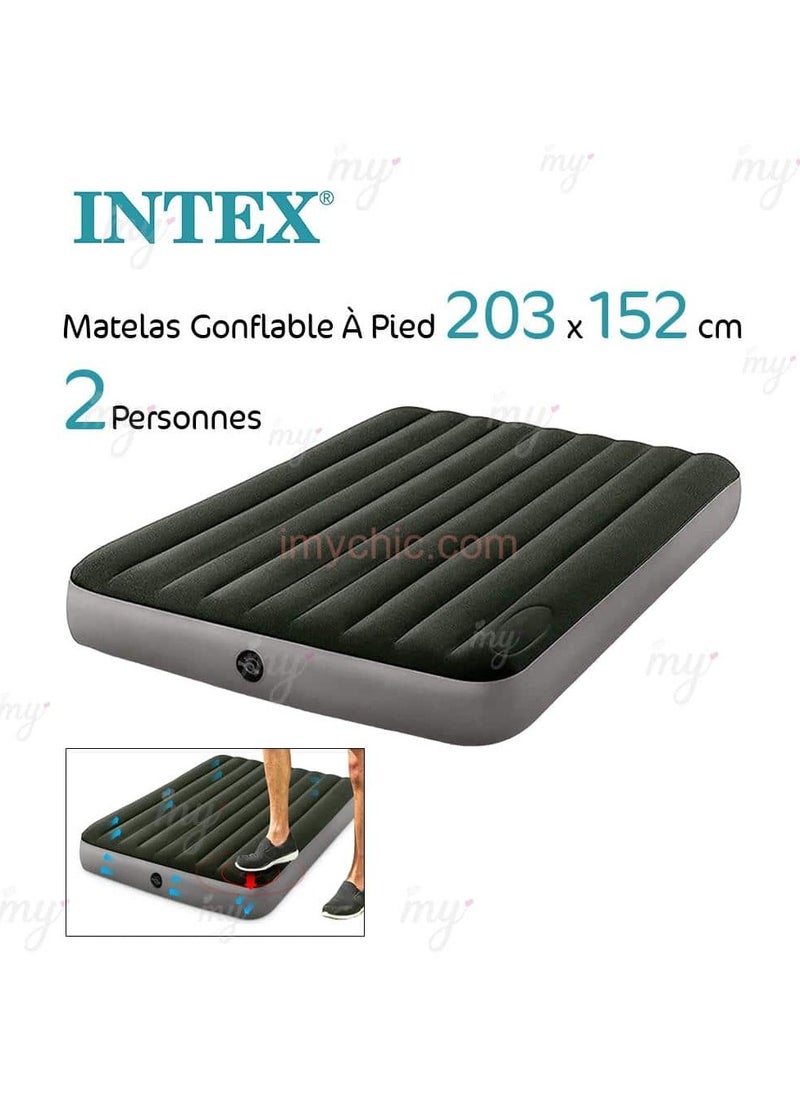 INTEX Dura Beam Downy Airbed with Foot Bip 203 x 152 cm  - Image 2