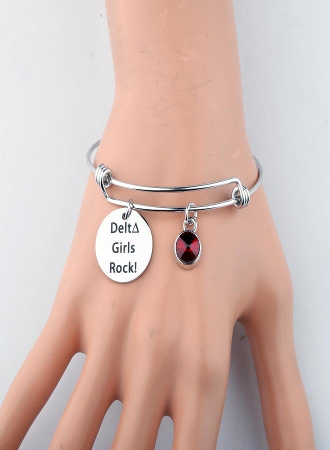 AKTAP D Bracelet DS Sorority Jewelry G Rock Greek Sorority Women Gift (D Bracelet) - Image 5