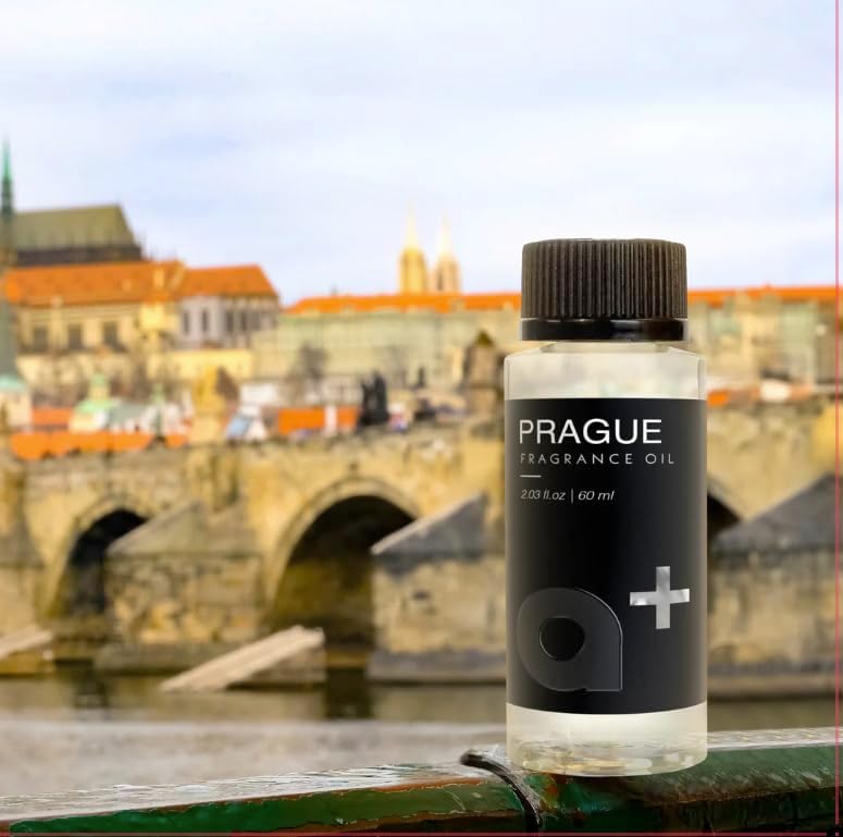 + Fragrance Oil – Prague-Inspired by Baccarat Rouge – Luxury Hotel Scent Experience with Woody Oakmoss, Amber & Fresh Citrus – for Waterless Diffusers – Long-Lasting Home Aroma –60mL