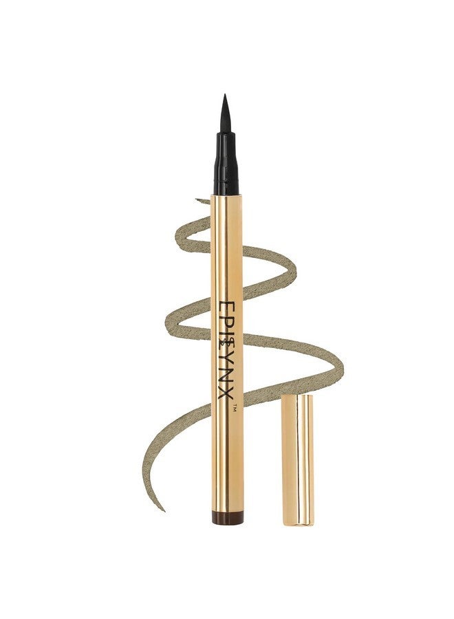 EPILYNX Waterproof Eyeliner - Smudge-Proof Liquid Eyeliner Pen with Precision Tip for Smooth, Long-Lasting Application - Vegan, Hypoallergenic & Gluten-Free Eye Liner - 2mL Brown - Image 1
