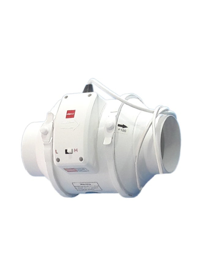 4" Inline Duct Fan – NOVEX NV-IC4 | Professional Mix Flow Exhaust Fan Premium Airflow Solution for Home, Office & Commercial Spaces