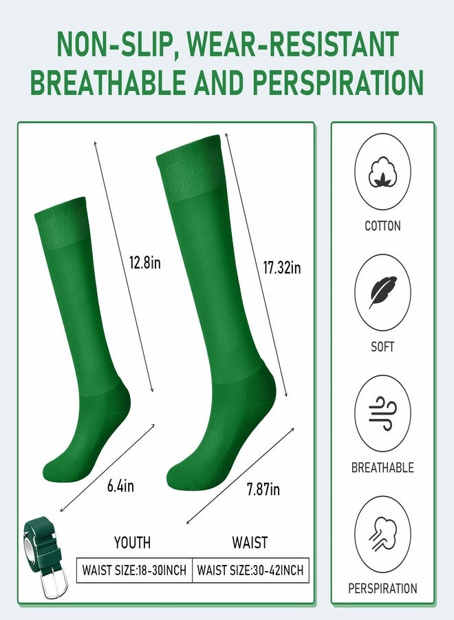 زانماي طقم حزام وجوارب بيسبول من زانماي - جوارب سوفتبول قابلة للتعديل وحزام خصر مطاطي للأولاد والبنات والبالغين - Image 2