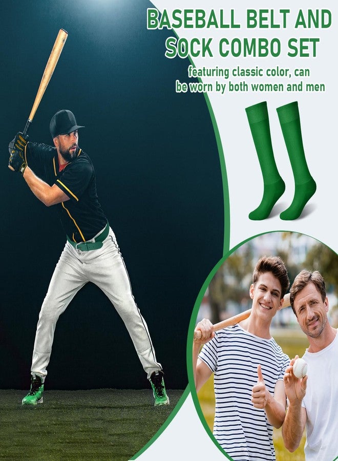 زانماي طقم حزام وجوارب بيسبول من زانماي - جوارب سوفتبول قابلة للتعديل وحزام خصر مطاطي للأولاد والبنات والبالغين - Image 4