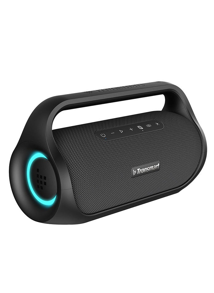 Tronsmart Bluetooth Speaker, Bang Mini Portable Party Speaker,50W Bluetooth 5.3, Beat-driven Light Show, Stereo Sound, 8000mAh Battery with Power Bank, IPX6 Waterproof, NFC, TF Card, AUX, Outdoor Speaker Black - Image 1