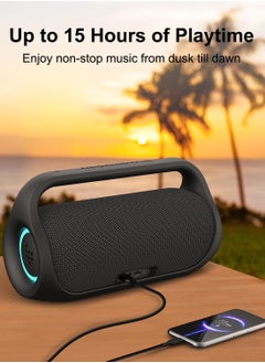 Tronsmart Tronsmart Bluetooth Speaker, Bang Mini Portable Party Speaker,50W Party Speaker, Bluetooth 5.3, Beat-driven Light Show, Stereo Sound, 8000mAh Battery with Power Bank, IPX6 Waterproof, NFC, TF Card, AUX, Outdoor Speaker  - Image 3