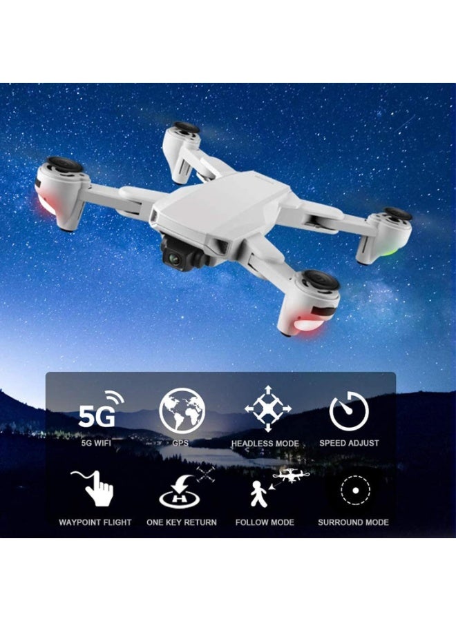 Generic GPS Drone with 4K Camera, 5G WiFi FPV Foldable RC Drone, Optical Flow Positioning RC Quadcopter with Headless Mode, Waypoint Flight, Follow Me,2 Batteries - Image 4