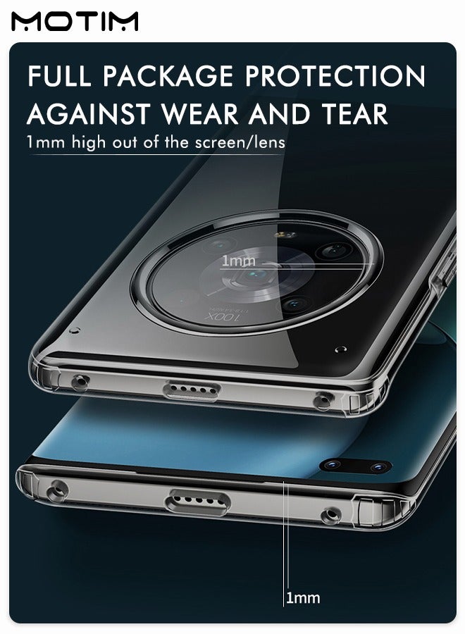 Motim Phone Case Compatible for Huawei Honor Magic 4/4 Pro Transparent Hard PC Back Soft TPU Bumper Airbag Shockproof Slim Cover - Image 4