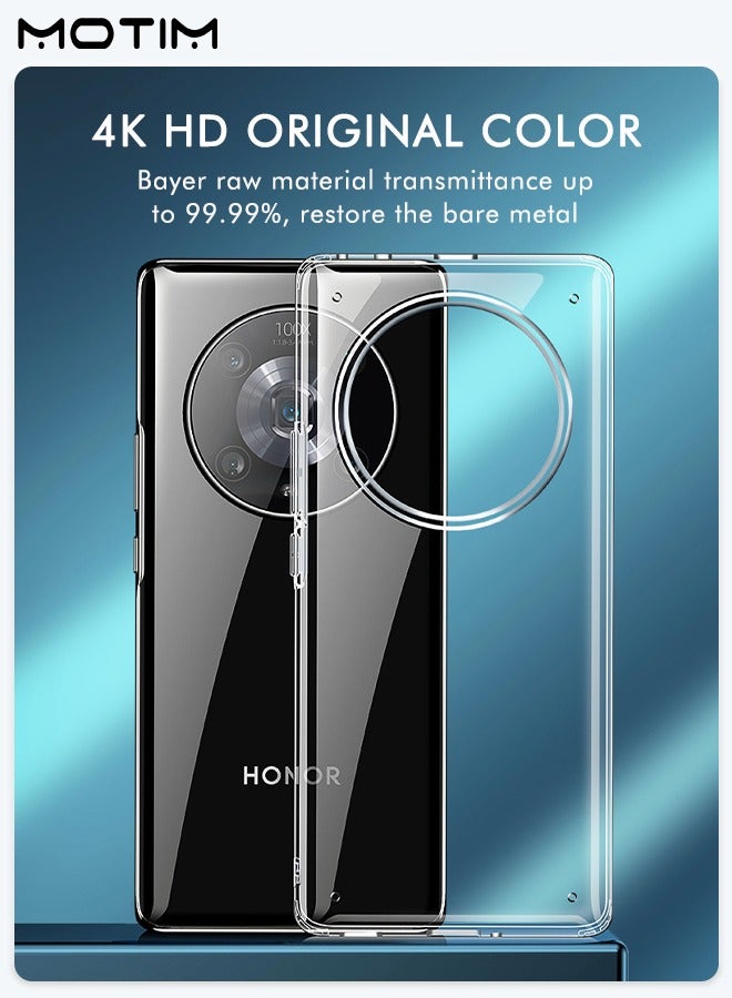 Motim Phone Case Compatible for Huawei Honor Magic 4/4 Pro Transparent Hard PC Back Soft TPU Bumper Airbag Shockproof Slim Cover - Image 2