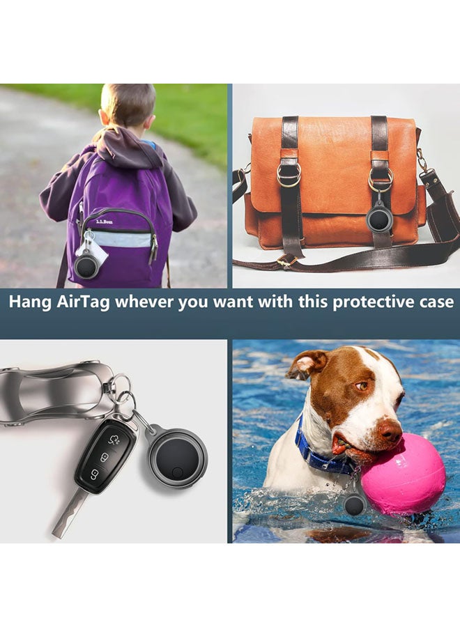 SJet Air Tags Tracker, Item Finders Work for Find My APP(iOS Only) Tracker Tags for Keys, Luggage, Backpack etc, Replaceable Battery Last 1 Year, IP68 Waterproof Smart Tag with Holder Keychain  - Image 3