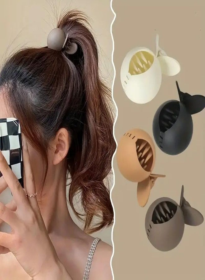 VORSET 3Pcs Women's High Ponytail Claw Clips - Anti-Sagging Hair Fixing Clips for Secure Hold | Stylish Bun & Head Fixing Artifact for Party & Banquet | Strong Grip Hair Accessories - Image 2