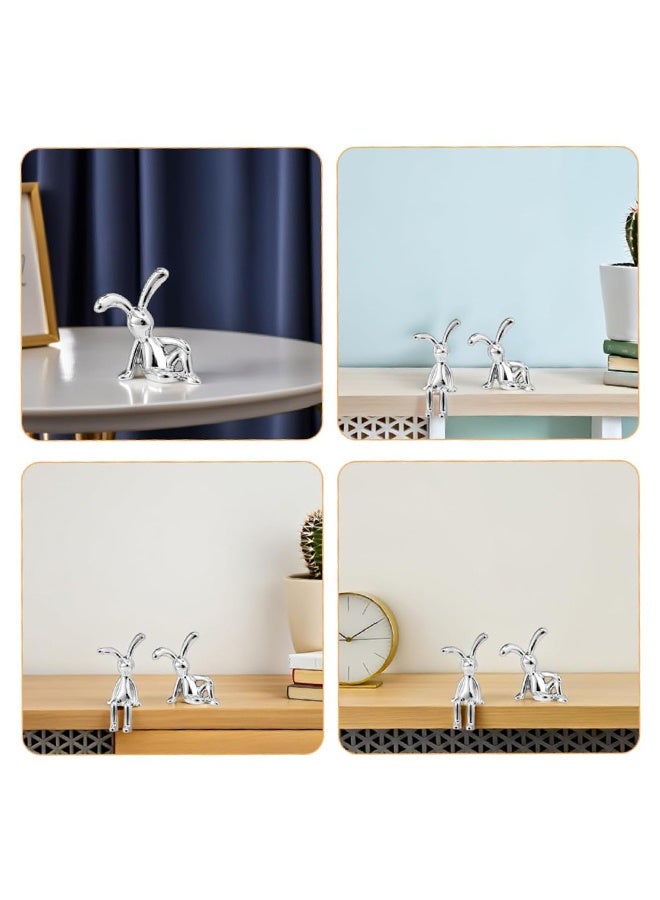 GIFT Set of 4 Rabbit Car Ornaments Light Luxury Ornaments Cute Car Interiors Car Decorations Creative Car Centre Console Jewelry - Image 5