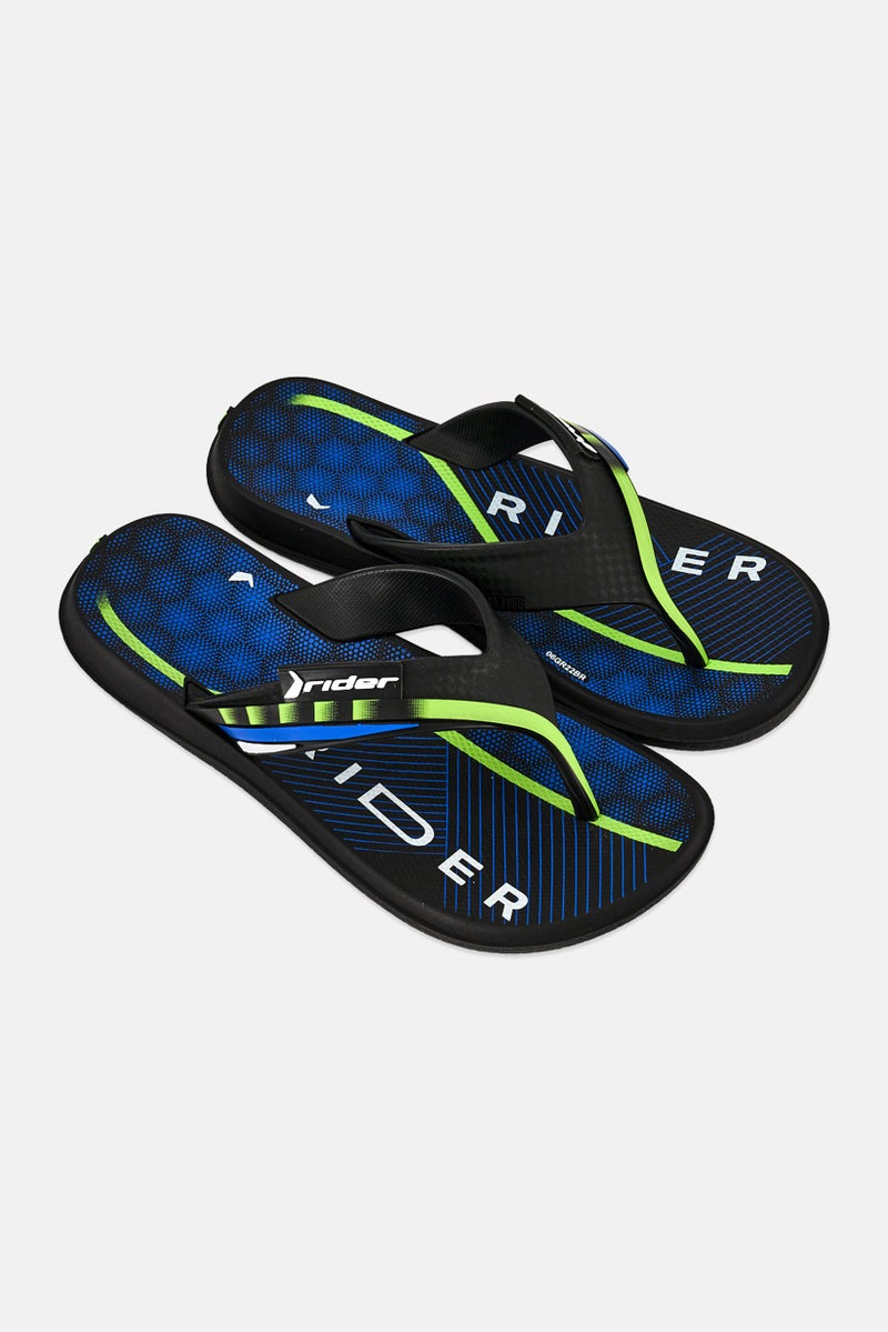 RIDER Kids Boy R Line II Slip On Slippers, Multicolor - Image 3