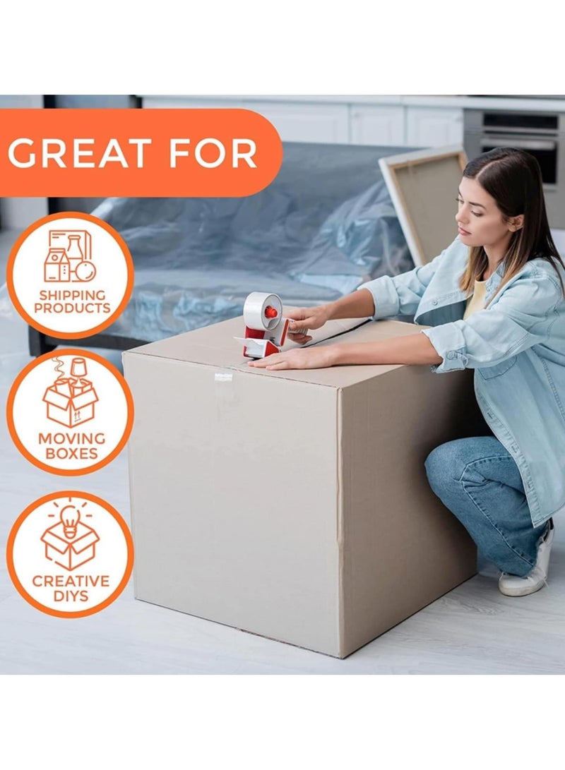 HEXAR Heavy Duty Packing Tape, 45 MM x 137 Meters 150 Yards Packaging Tape for Sealing Parcel Boxes Office Home School Use Strong Adhesive Tape Super Secure Sticky Seal (Brown, Pack of 6) - Image 4