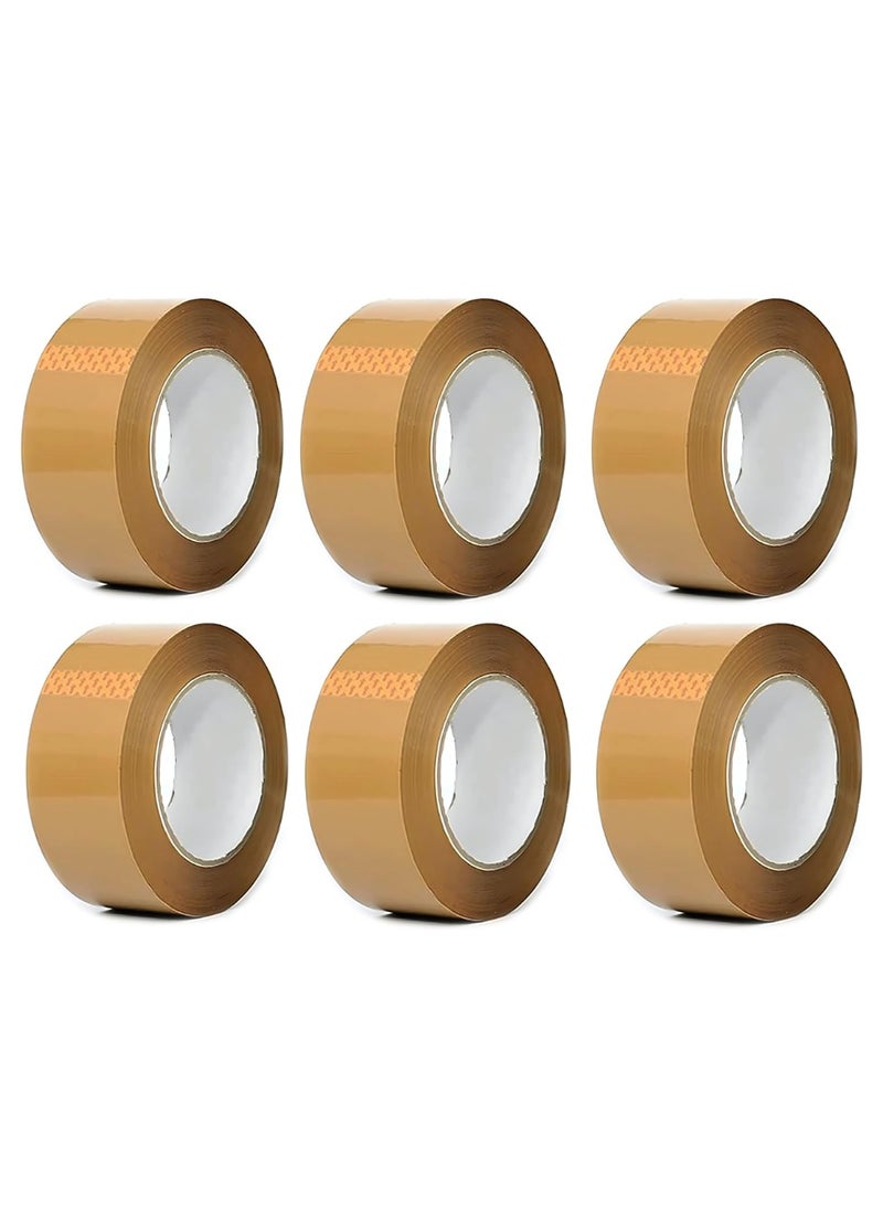 HEXAR Heavy Duty Packing Tape, 45 MM x 183 Meters 200 Yards Packaging Tape for Sealing Parcel Boxes Office Home School Use Strong Adhesive Tape Super Secure Sticky Seal (Brown, Pack of 6) - pzsku/Z1F3E29A80D4E7EF8147AZ/45/_/1702457919/cd8044c8-993f-499e-ae2e-baac418085a8