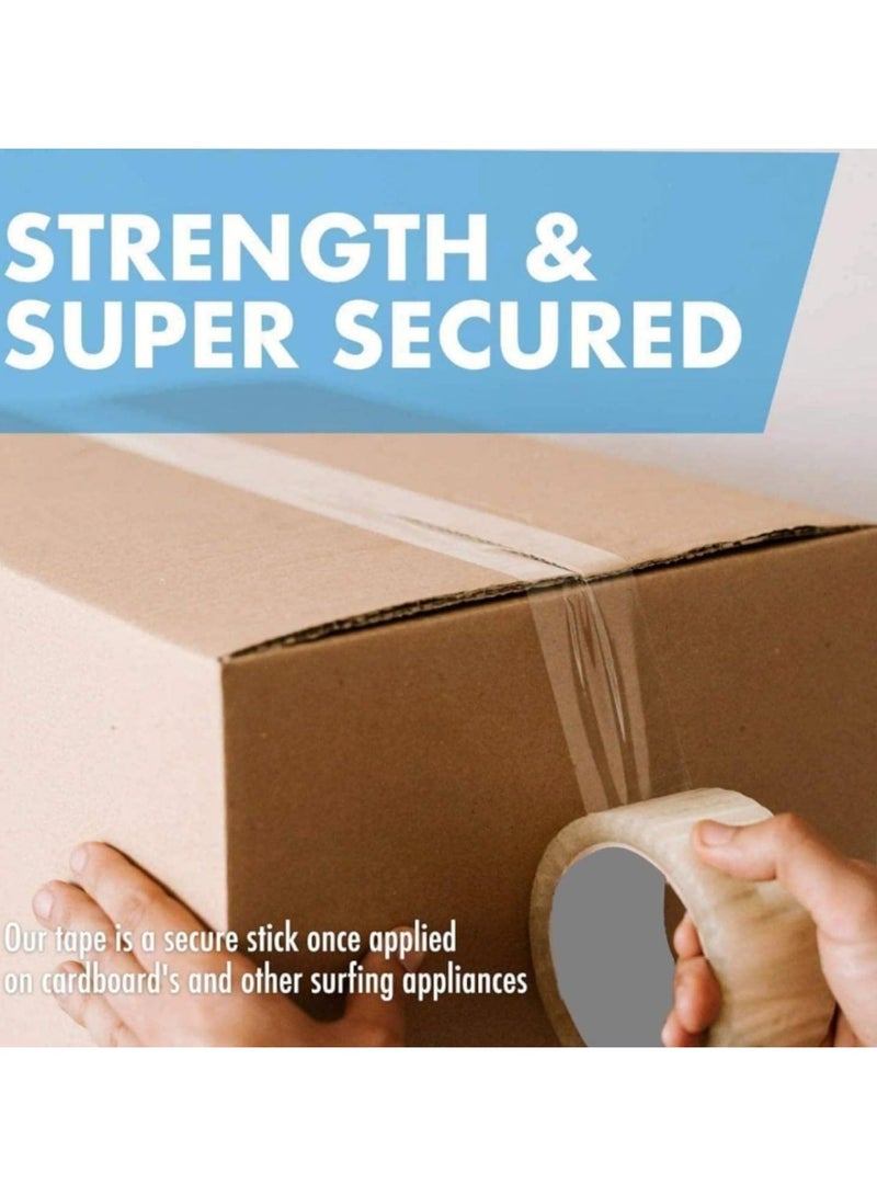 HEXAR Heavy Duty Packing Tape, 45 MM x 137 Meters 150 Yards Packaging Tape for Sealing Parcel Boxes Office Home School Use Strong Adhesive Tape Super Secure Sticky Seal (Brown, Pack of 6) - Image 3