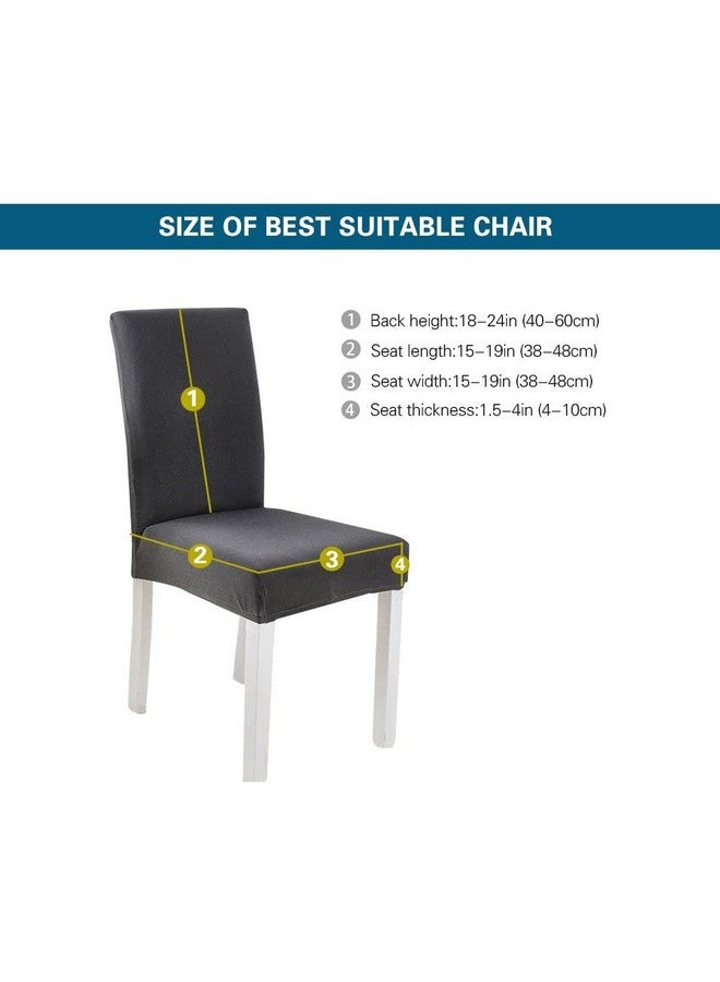 Lukzer 4PC Elastic Stretchable Dining Chair Cover Universal Protective Slipcover (Multi Flower Design/ 4Cover), Polyester - Image 2