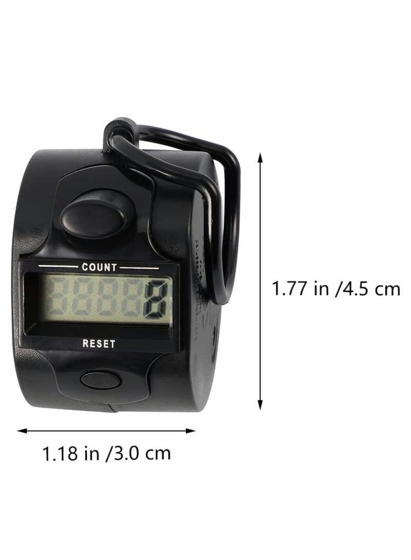 SYOSI Digital Counter Sport Electronic Tally Counters Mini LCD Digital Display Portable Manual Electronic Digital Counter 5 Digit Digital Display For Knitting Crochet Coaching Lap Golf Cargo Points  - Image 2