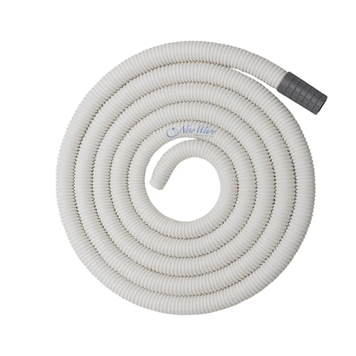 New Ware 2 Meter Washing Machine Drain Pipe & Split AC Outlet Hose | Flexible Leak-Proof Plastic Pipe for Semi & Fully Automatic Washing Machines - Image 1