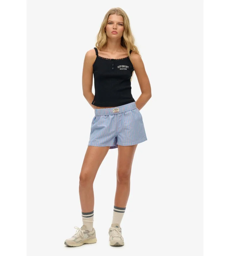 سوبر دراي Organic Cotton Stripe Elasticated Shorts