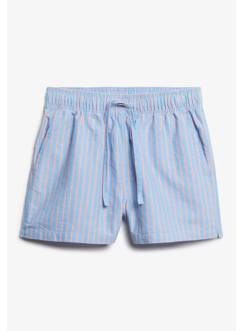 سوبر دراي Organic Cotton Stripe Elasticated Shorts