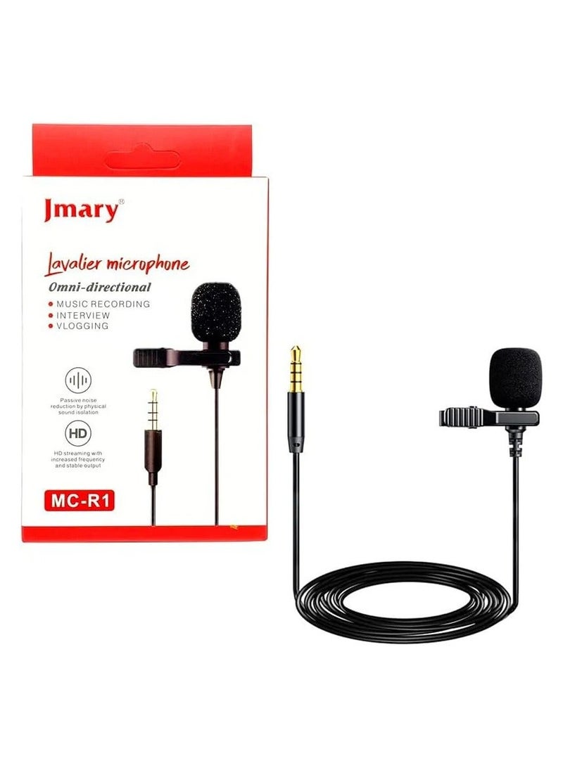 JMARY MC-R1 Professional Lavalier Microphone For Mobile And Laptop - Image 1
