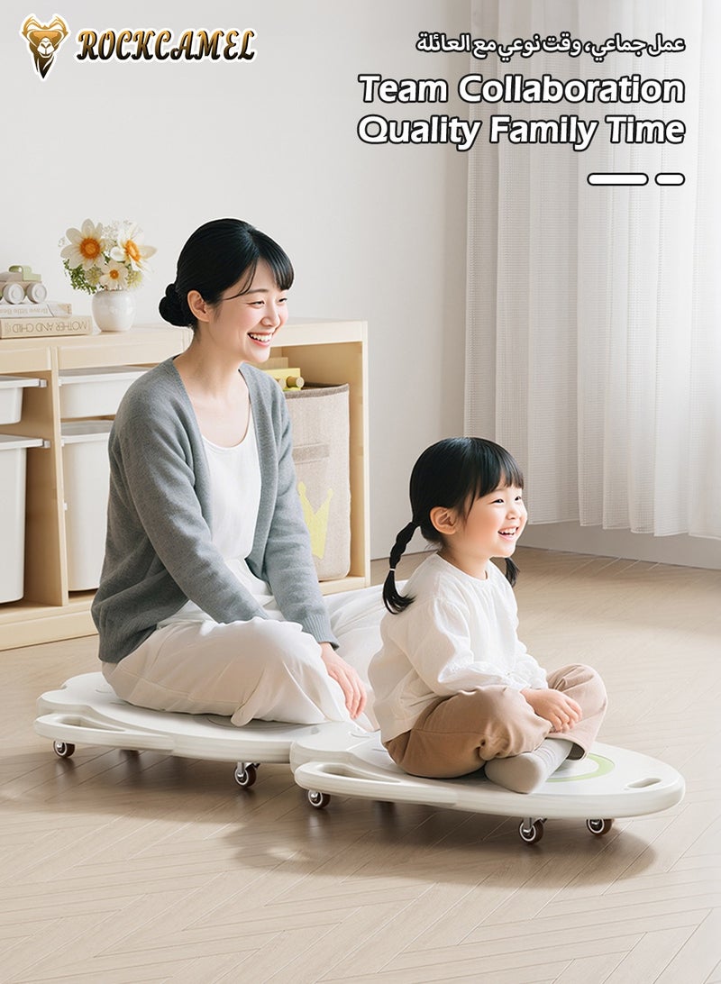 ROCKCAMEL New Kids Balance Board Scooter, Sensory Training Equipment, Indoor Outdoor Physical Fitness Skateboard, Connectable Group Play Design, Parent-Child Interactive Ride On Toy For Boys Girls - Image 4