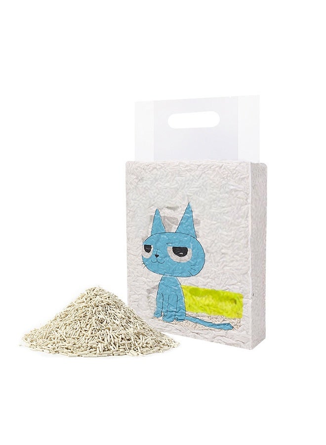 1 Bags Of Tofu Cat Litter, Highly Absorbent And Degradable Large-Particle Cat Litter, Natural Dust-Free Cat Litter, Tightly Clumped And Not Sticky To Hair, Safe And Odorless (6L Per Bag) - Image 1