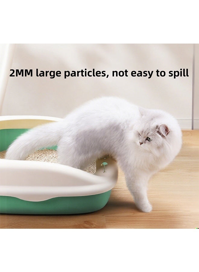 1 Bags Of Tofu Cat Litter, Highly Absorbent And Degradable Large-Particle Cat Litter, Natural Dust-Free Cat Litter, Tightly Clumped And Not Sticky To Hair, Safe And Odorless (6L Per Bag) - Image 3