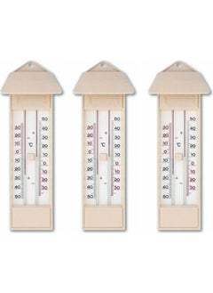 TFA '3 Pieces' 10.3015.03 Plastic Maximum-Minimum Thermometer 