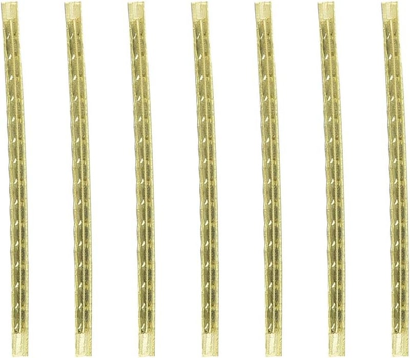 klarako Brass High Strength Fingerboard Fret Wire, 24pcs/Set Electric Guitar Fret Wire, for Guitar Enthusiasts Professionals Electric Bass Electric Guitar - Image 3