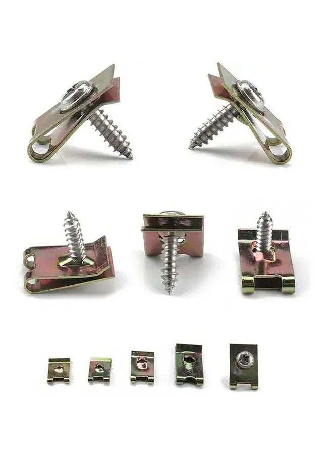 170 Pcs U Nuts With Self Tapping Screws Spire U Clips Car Fastener Set For Auto Engine Fender - Image 4