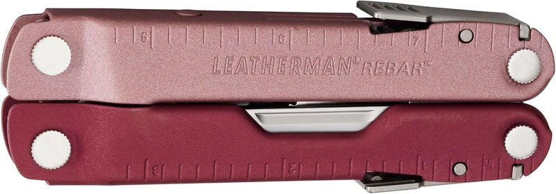 LEATHERMAN أداة متعددة الاستخدامات ريبار مع قواطع أسلاك قابلة للاستبدال ومنشار، توت كرانبيري مائل - Image 2