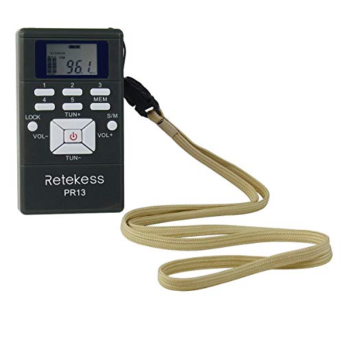 Retekess PR13 Portable FM Receiver, Mini FM Radio DSP with 24 Hour Clock for Drive-in Church, Teaching, Simultaneous Translation, Meeting, Tour Guide, Correctional Center(Pack of 10) - Image 4