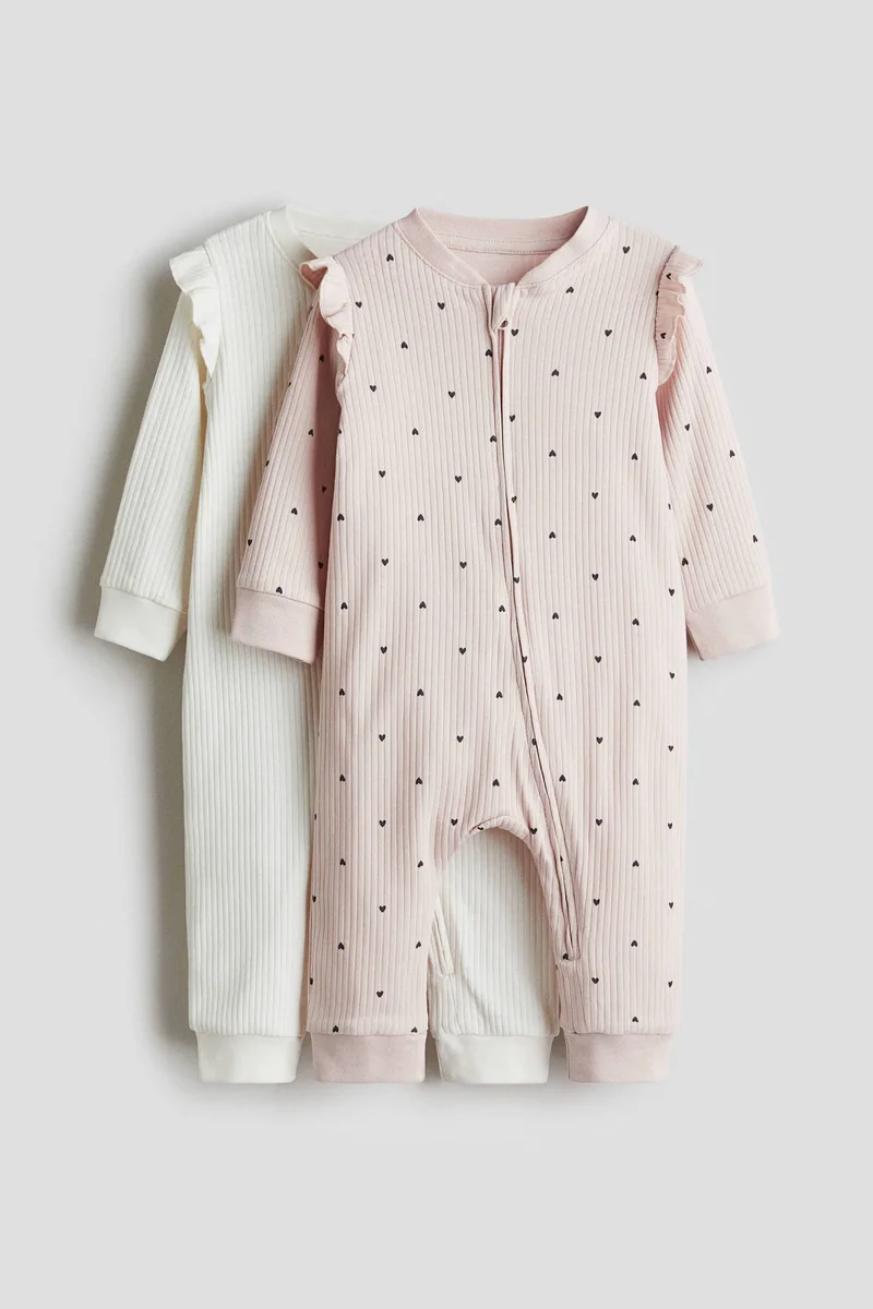 H&M 2-pack patterned cotton pyjamas