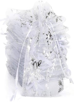 Naler Naler Snowflake Style Organza Jewelry Gift Pouches with Drawstring (2.5 x 3.5in) - 120 Pieces 