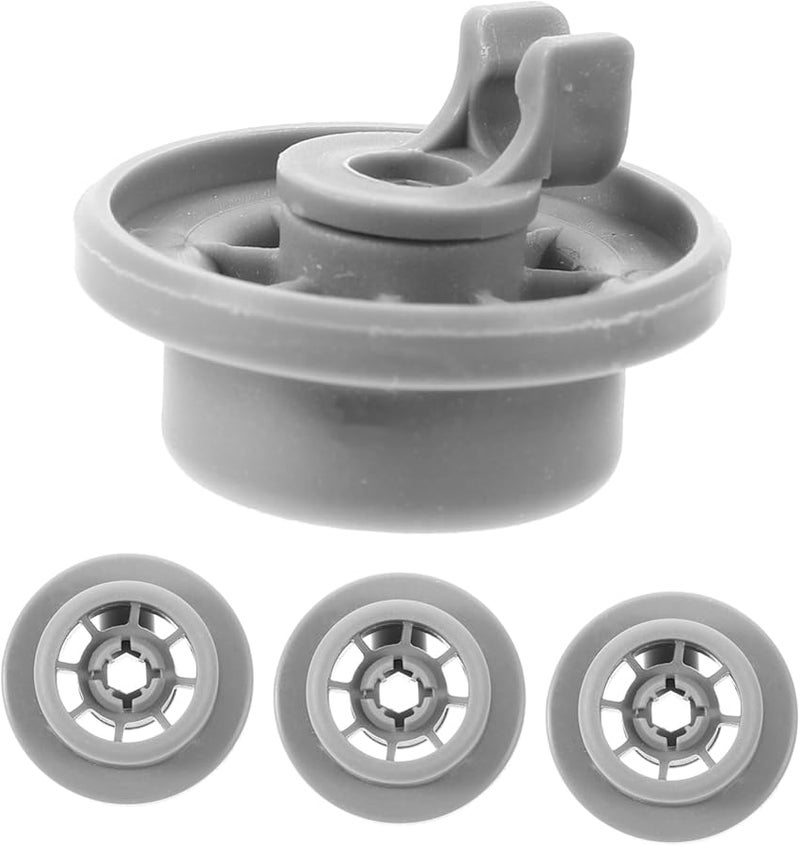 4 قطع عجلات الرف السفلي البديلة لغسالة الصحون سهلة التركيب تصميم مستقر - Image 2