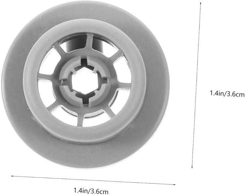 4 قطع عجلات الرف السفلي البديلة لغسالة الصحون سهلة التركيب تصميم مستقر - Image 3