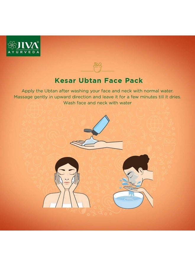 Jiva Kesar Ubtan 50gm (Pack of 1) | Contains Pure Kesar, For All Skin Types | Improves Complexion & Skin Health, Traditional Kesar Ubtan for Women - Image 5