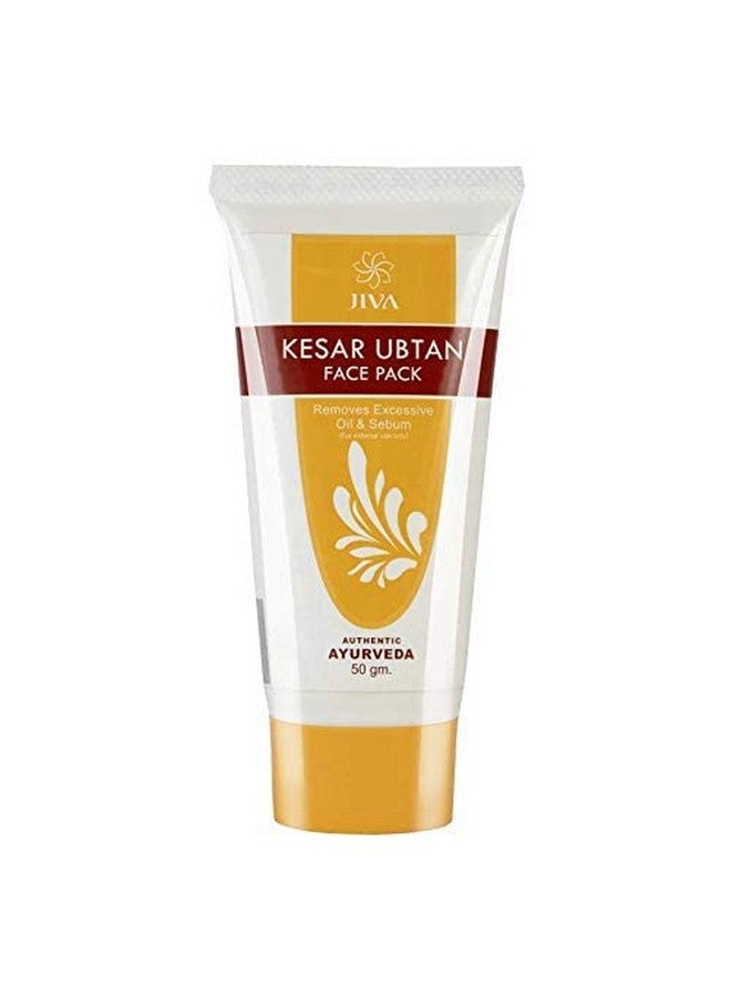 Jiva Kesar Ubtan 50gm (Pack of 1) | Contains Pure Kesar, For All Skin Types | Improves Complexion & Skin Health, Traditional Kesar Ubtan for Women - Image 1