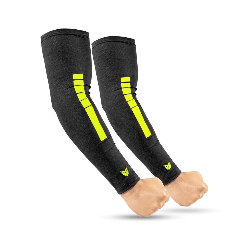 BADOWL V-Fit Premium Sleeves – Breathable, Lightweight, Stretchable Arm Sleeves for Sun Protection, Sports, and Outdoor Activities, Quick-Dry & Comfortable Fit - Image 1