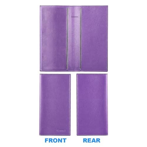 CASMONAL Premium Leather Checkbook Cover for Men and Women Checkbook Holder Wallet RFID Blocking - Image 5