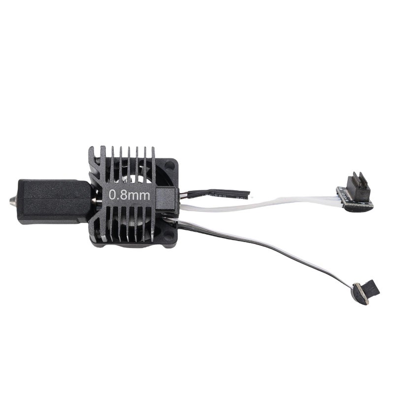 Hot End Replacement for Bambu Lab P1P P1S 3D Printer 0.8MM Hardened Steel Integrated Nozzle with Cooling Fan Heater Thermistor - Image 3