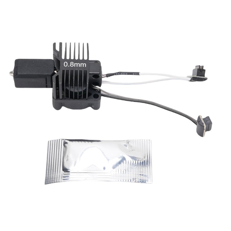 Hot End Replacement for Bambu Lab P1P P1S 3D Printer 0.8MM Hardened Steel Integrated Nozzle with Cooling Fan Heater Thermistor - Image 1
