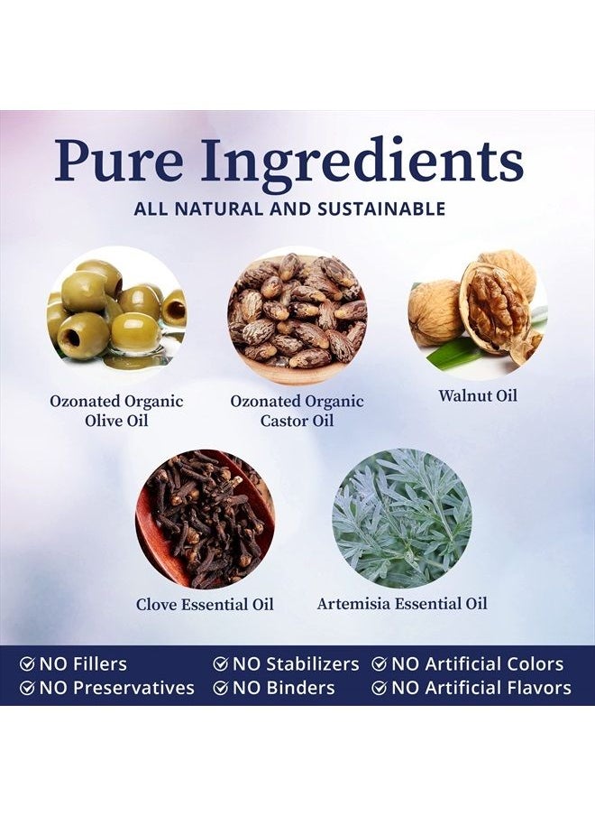 BioPure - O3 Oils Gamma – Nutraceutical Supplement That Combines Ozonated Organic & Natural Oils to Support Immune System, Dental Health, Gut Health, Balanced Microbiome, & Whole-Body Wellness – 50ml - Image 1