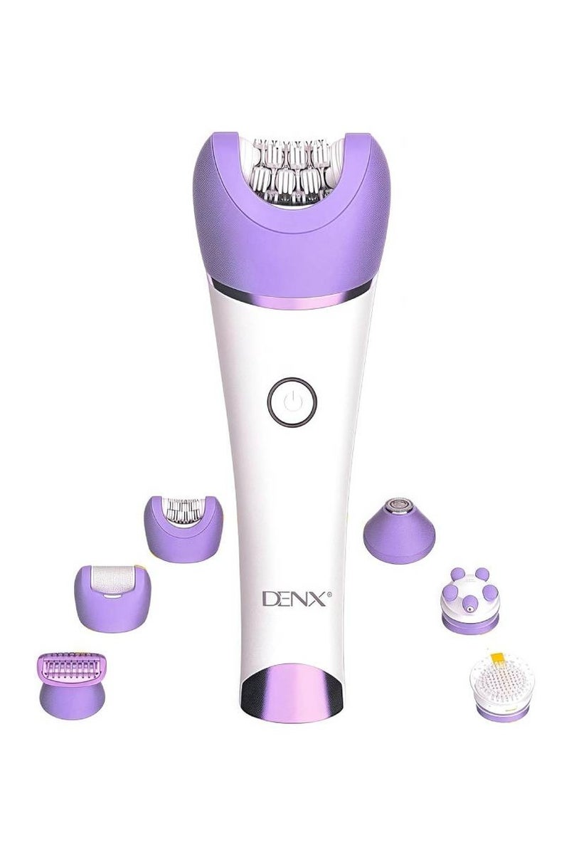 Denx 6-in-1 SmoothGlide Wet & Dry Electric Epilator for Women with LED Light - Image 1