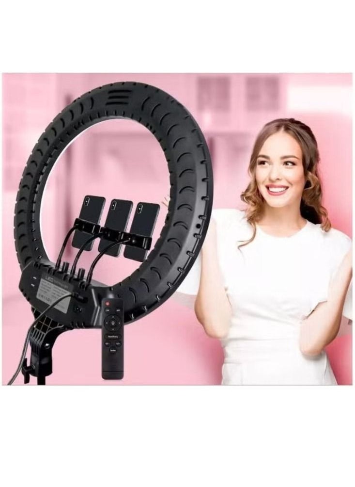 Generic - Ring Light RL-14 Selfie Ring Light Led Lamp with Remote and Tripod Stand for Tiktok Snapchat Youtube Online Streaming 14 Inch - Image 1