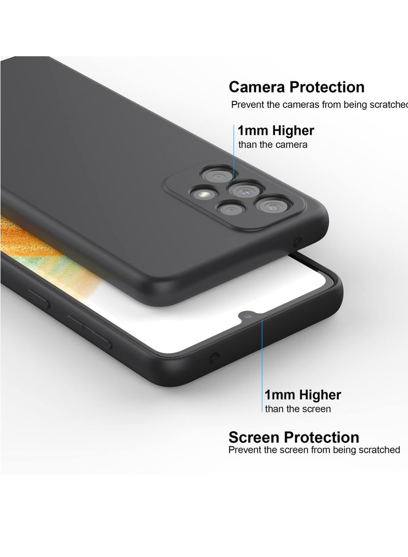 erorex For Samsung Galaxy A53 5g Silicone Case Soft Flexible Silicone Tpu Shockproof Rubber Back Cover Black - Image 2